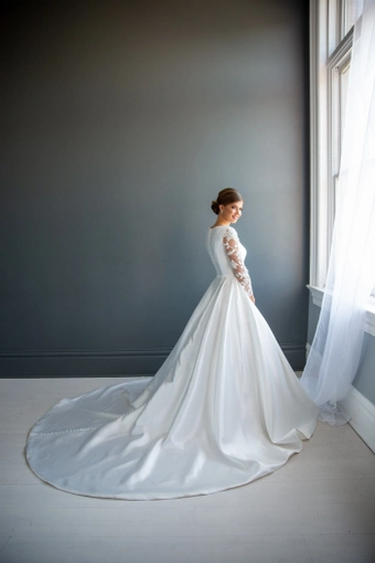 The Modest Bridal Collection by Barbie Style #MBC 7213 #5 backface vertical thumbnail