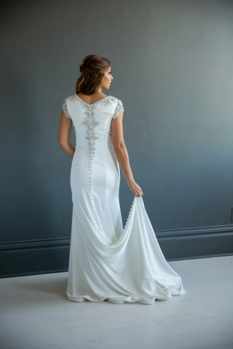 The Modest Bridal Collection by Barbie Style #MBC 7214 #7 backface vertical thumbnail