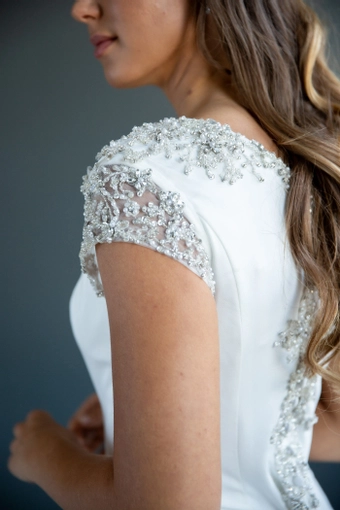 The Modest Bridal Collection by Barbie Style #MBC 7214 #13 backface vertical cropped thumbnail