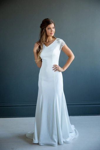 The Modest Bridal Collection by Barbie Style #MBC 7214 #1 frontface vertical thumbnail