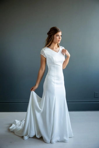 The Modest Bridal Collection by Barbie Style #MBC 7214 #4 frontface vertical thumbnail