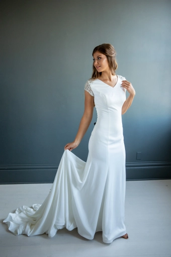 The Modest Bridal Collection by Barbie Style #MBC 7214 #2 frontface vertical thumbnail