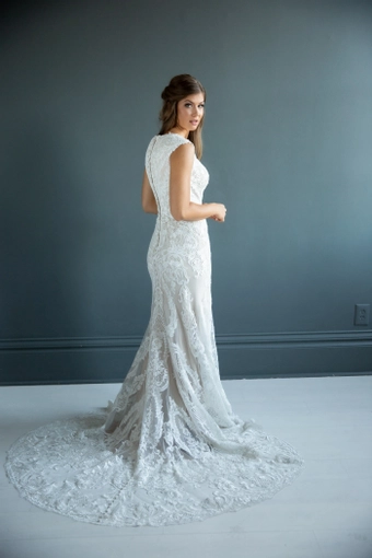 The Modest Bridal Collection by Barbie Style #MBC 7215 #8 backface vertical thumbnail