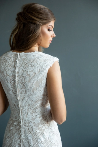 The Modest Bridal Collection by Barbie Style #MBC 7215 #17 backface vertical cropped thumbnail