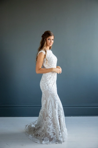 The Modest Bridal Collection by Barbie Style #MBC 7215 #5 frontface vertical thumbnail