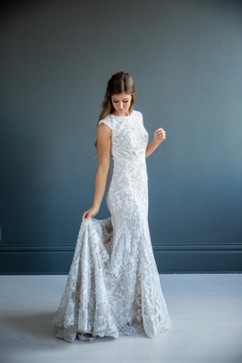 The Modest Bridal Collection by Barbie Style #MBC 7215 #3 frontface vertical thumbnail