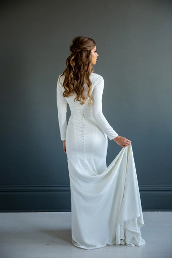 The Modest Bridal Collection by Barbie Style #MBC 7216 #3 backface vertical thumbnail