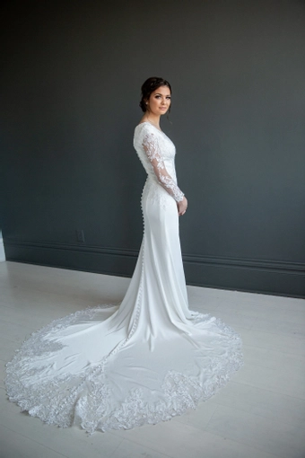 The Modest Bridal Collection by Barbie Style #MBC 7217 #5 vertical thumbnail