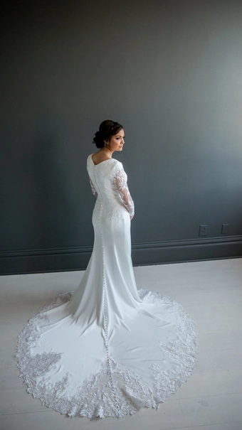 The Modest Bridal Collection by Barbie Style #MBC 7217 #9 default backface vertical thumbnail