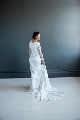The Modest Bridal Collection by Barbie Style #MBC 7217 #7 backface vertical thumbnail
