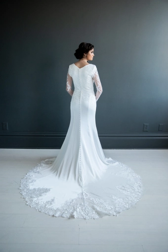 The Modest Bridal Collection by Barbie Style #MBC 7217 #8 backface vertical thumbnail
