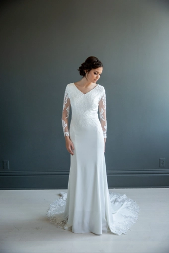 The Modest Bridal Collection by Barbie Style #MBC 7217 #3 frontface vertical thumbnail