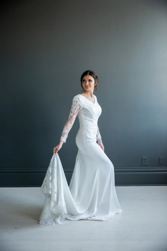 The Modest Bridal Collection by Barbie Style #MBC 7217 #1 frontface vertical thumbnail