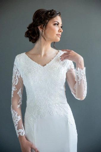 The Modest Bridal Collection by Barbie Style #MBC 7217 #10 frontface vertical cropped thumbnail