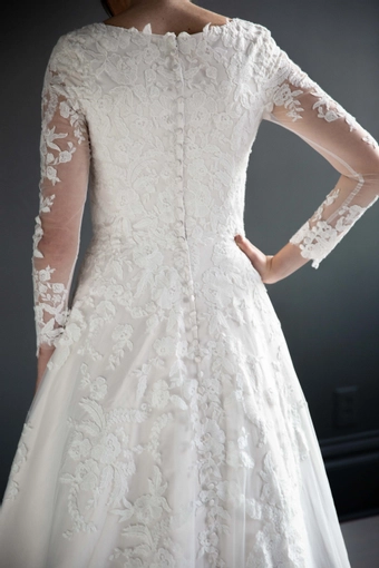 The Modest Bridal Collection by Barbie Style #MBC 7218 #8 backface vertical cropped thumbnail