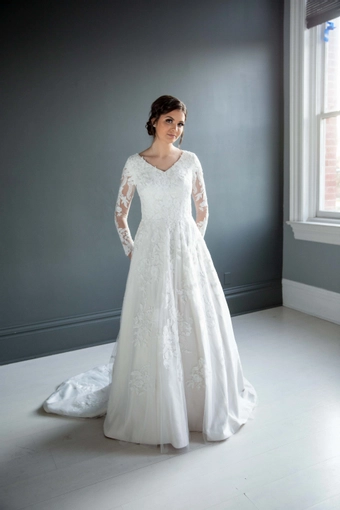 The Modest Bridal Collection by Barbie Style #MBC 7218 #2 frontface vertical thumbnail