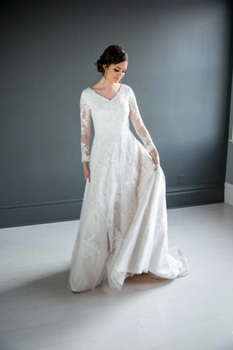 The Modest Bridal Collection by Barbie Style #MBC 7218 #3 frontface vertical thumbnail