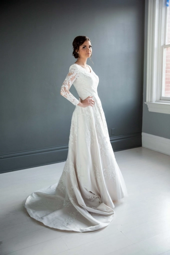 The Modest Bridal Collection by Barbie Style #MBC 7218 #1 frontface vertical thumbnail