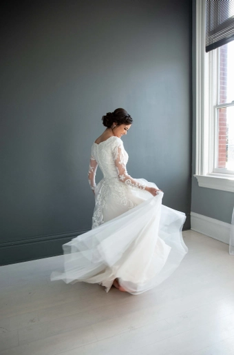 The Modest Bridal Collection by Barbie Style #MBC 7219 #4 backface vertical thumbnail
