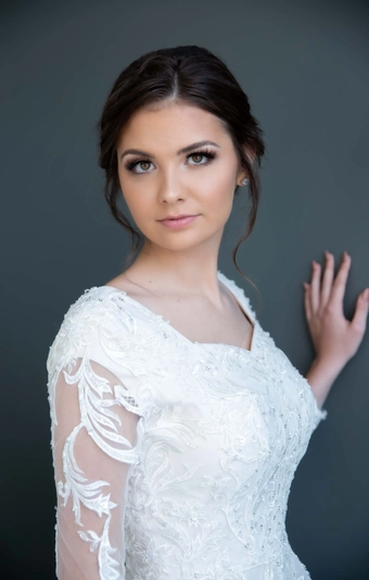 The Modest Bridal Collection by Barbie Style #MBC 7219 #6 frontface vertical cropped thumbnail
