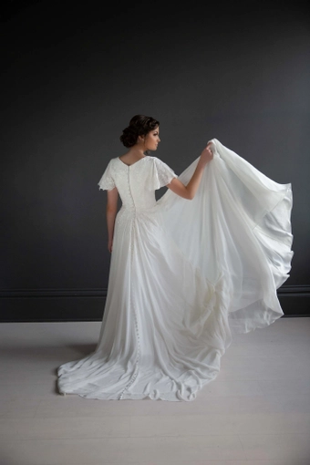 The Modest Bridal Collection by Barbie Style #MBC 7220 #8 backface vertical thumbnail