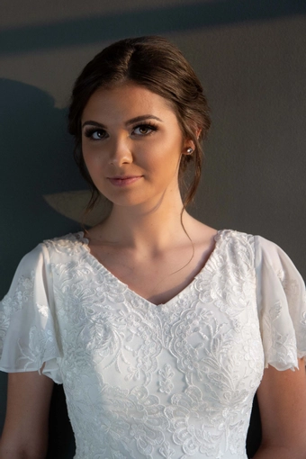 The Modest Bridal Collection by Barbie Style #MBC 7220 #9 frontface vertical cropped thumbnail