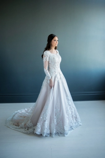 The Modest Bridal Collection by Barbie Style #MBC 7222 #3 frontface vertical thumbnail