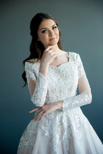 The Modest Bridal Collection by Barbie Style #MBC 7222 #6 frontface vertical cropped thumbnail