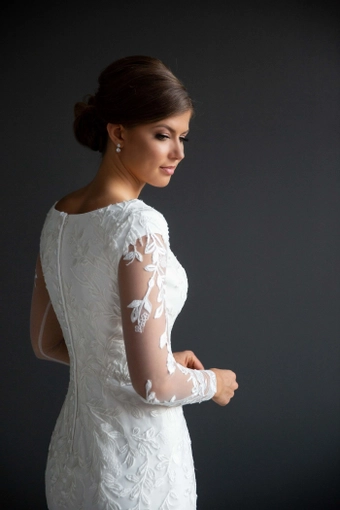 The Modest Bridal Collection by Barbie Style #MBC 7223 #7 backface vertical cropped thumbnail