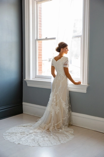 The Modest Bridal Collection by Barbie Style #MBC 7226 #7 backface vertical thumbnail