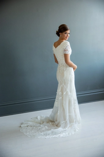 The Modest Bridal Collection by Barbie Style #MBC 7226 #6 backface vertical thumbnail