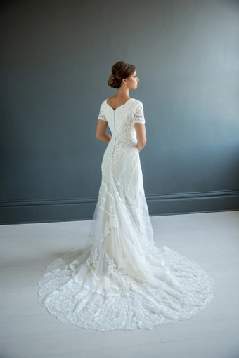 The Modest Bridal Collection by Barbie Style #MBC 7226 #5 backface vertical thumbnail