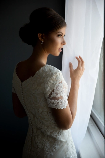 The Modest Bridal Collection by Barbie Style #MBC 7226 #8 backface vertical cropped thumbnail