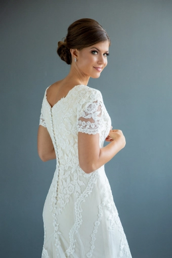 The Modest Bridal Collection by Barbie Style #MBC 7226 #10 backface vertical cropped thumbnail