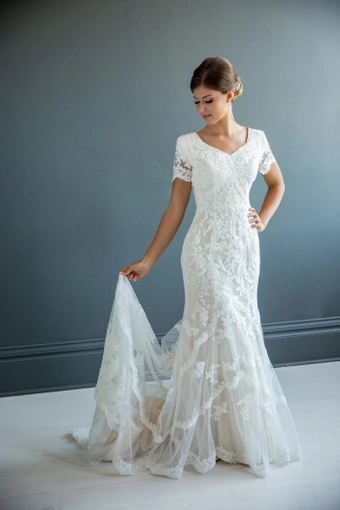 The Modest Bridal Collection by Barbie Style #MBC 7226 #2 frontface vertical thumbnail