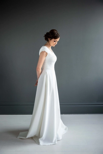 The Modest Bridal Collection by Barbie Style #MBC 7228 #1 frontface vertical thumbnail