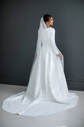 The Modest Bridal Collection by Barbie Style #MBC 7255 #5 backface vertical thumbnail