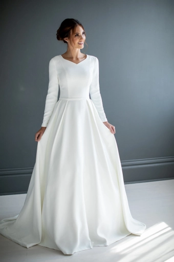 The Modest Bridal Collection by Barbie Style #MBC 7255 #2 frontface vertical thumbnail
