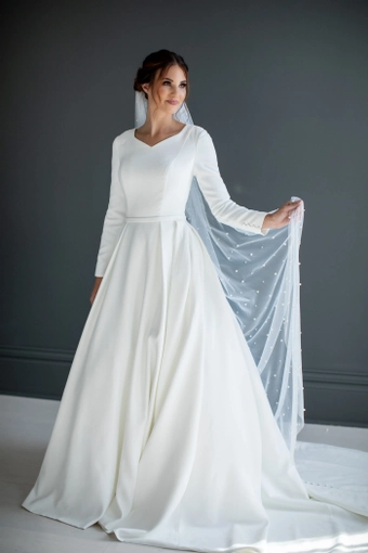 The Modest Bridal Collection by Barbie Style #MBC 7255 #1 frontface vertical thumbnail