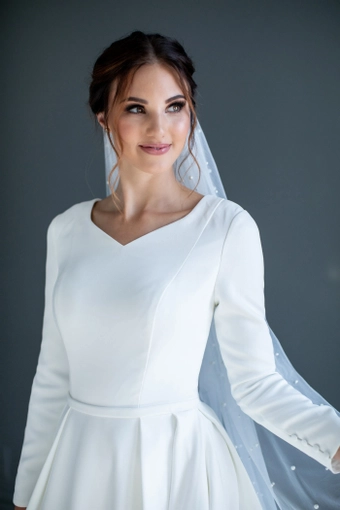 The Modest Bridal Collection by Barbie Style #MBC 7255 #8 frontface vertical cropped thumbnail