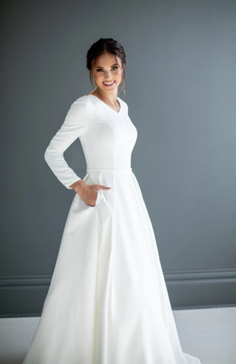 The Modest Bridal Collection by Barbie Style #MBC 7255 #6 frontface vertical cropped thumbnail