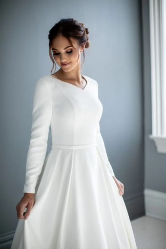 The Modest Bridal Collection by Barbie Style #MBC 7255 #7 frontface vertical cropped thumbnail