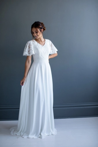 The Modest Bridal Collection by Barbie Style #MBC 7257 #3 frontface vertical thumbnail
