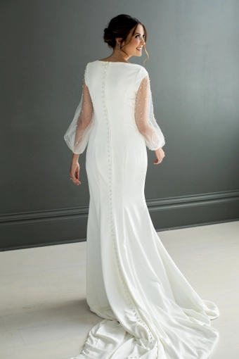The Modest Bridal Collection by Barbie Style #MBC 7258 #4 backface vertical thumbnail