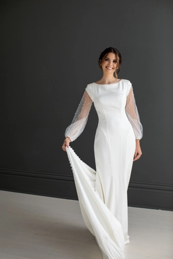 The Modest Bridal Collection by Barbie Style #MBC 7258 #1 frontface vertical thumbnail