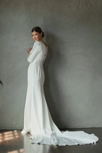 The Modest Bridal Collection by Barbie Style #MBC 7264 #5 backface vertical thumbnail