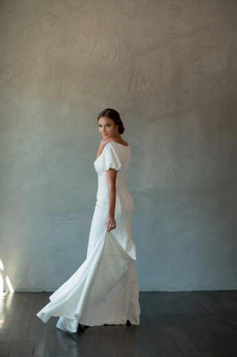 The Modest Bridal Collection by Barbie Style #MBC 7265 #4 backface vertical thumbnail