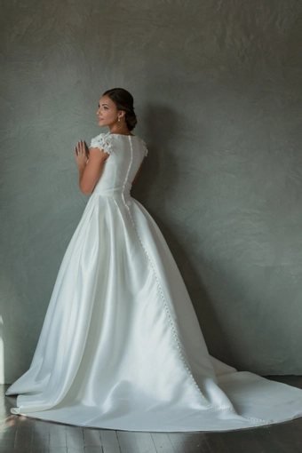 The Modest Bridal Collection by Barbie Style #MBC 7268 #7 backface vertical thumbnail