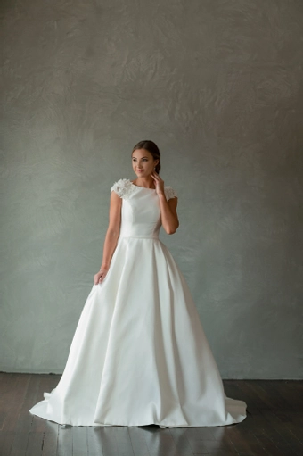 The Modest Bridal Collection by Barbie Style #MBC 7268 #3 frontface vertical thumbnail