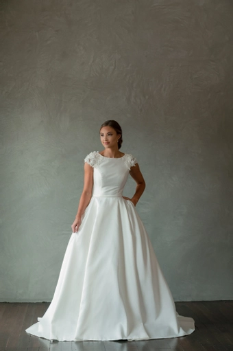 The Modest Bridal Collection by Barbie Style #MBC 7268 #5 frontface vertical thumbnail